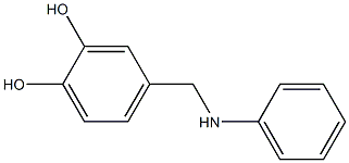 4-[(phenylamino)methyl]benzene-1,2-diol 구조식 이미지