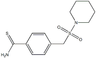 4-[(piperidine-1-sulfonyl)methyl]benzene-1-carbothioamide Structure