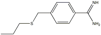 4-[(propylsulfanyl)methyl]benzene-1-carboximidamide Structure