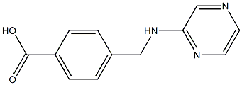 4-[(pyrazin-2-ylamino)methyl]benzoic acid 구조식 이미지