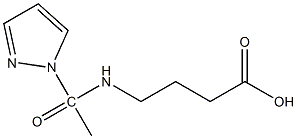 4-[1-(1H-pyrazol-1-yl)acetamido]butanoic acid Structure