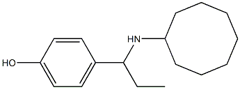 4-[1-(cyclooctylamino)propyl]phenol 구조식 이미지