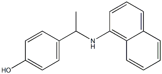 4-[1-(naphthalen-1-ylamino)ethyl]phenol Structure
