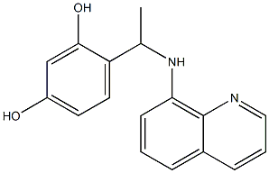 4-[1-(quinolin-8-ylamino)ethyl]benzene-1,3-diol 구조식 이미지