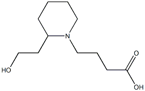 4-[2-(2-hydroxyethyl)piperidin-1-yl]butanoic acid Structure