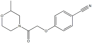 4-[2-(2-methylmorpholin-4-yl)-2-oxoethoxy]benzonitrile 구조식 이미지