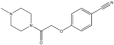 4-[2-(4-methylpiperazin-1-yl)-2-oxoethoxy]benzonitrile 구조식 이미지