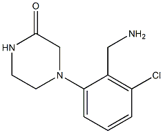 4-[2-(aminomethyl)-3-chlorophenyl]piperazin-2-one Structure