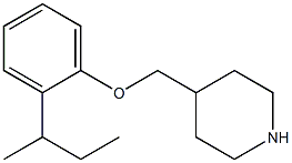 4-[2-(butan-2-yl)phenoxymethyl]piperidine Structure