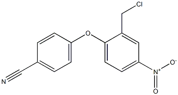 4-[2-(chloromethyl)-4-nitrophenoxy]benzonitrile 구조식 이미지