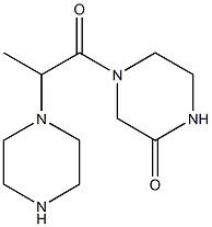 4-[2-(piperazin-1-yl)propanoyl]piperazin-2-one Structure