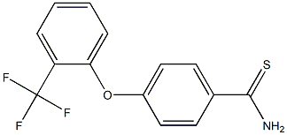 4-[2-(trifluoromethyl)phenoxy]benzene-1-carbothioamide Structure