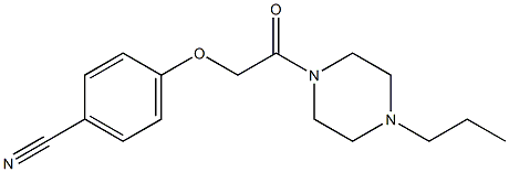 4-[2-oxo-2-(4-propylpiperazin-1-yl)ethoxy]benzonitrile 구조식 이미지