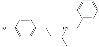 4-[3-(benzylamino)butyl]phenol 구조식 이미지