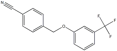 4-[3-(trifluoromethyl)phenoxymethyl]benzonitrile 구조식 이미지