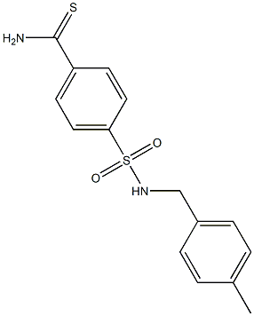 4-{[(4-methylphenyl)methyl]sulfamoyl}benzene-1-carbothioamide Structure