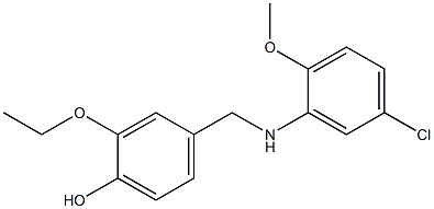 4-{[(5-chloro-2-methoxyphenyl)amino]methyl}-2-ethoxyphenol Structure