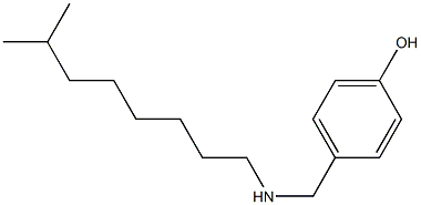 4-{[(7-methyloctyl)amino]methyl}phenol 구조식 이미지