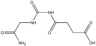 4-{[(carbamoylmethyl)carbamoyl]amino}-4-oxobutanoic acid Structure