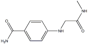 4-{[(methylcarbamoyl)methyl]amino}benzamide Structure