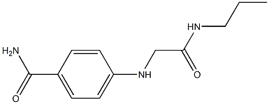 4-{[(propylcarbamoyl)methyl]amino}benzamide Structure