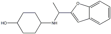 4-{[1-(1-benzofuran-2-yl)ethyl]amino}cyclohexan-1-ol Structure