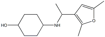 4-{[1-(2,5-dimethylfuran-3-yl)ethyl]amino}cyclohexan-1-ol Structure