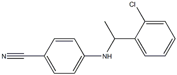 4-{[1-(2-chlorophenyl)ethyl]amino}benzonitrile Structure