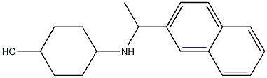 4-{[1-(naphthalen-2-yl)ethyl]amino}cyclohexan-1-ol 구조식 이미지