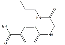 4-{[1-(propylcarbamoyl)ethyl]amino}benzamide Structure