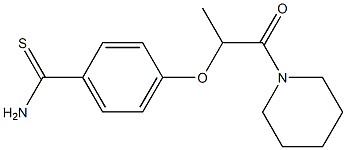 4-{[1-oxo-1-(piperidin-1-yl)propan-2-yl]oxy}benzene-1-carbothioamide Structure