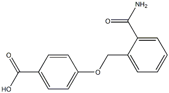 4-{[2-(aminocarbonyl)benzyl]oxy}benzoic acid Structure