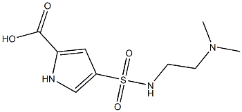 4-{[2-(dimethylamino)ethyl]sulfamoyl}-1H-pyrrole-2-carboxylic acid Structure