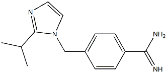 4-{[2-(propan-2-yl)-1H-imidazol-1-yl]methyl}benzene-1-carboximidamide Structure