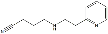 4-{[2-(pyridin-2-yl)ethyl]amino}butanenitrile Structure