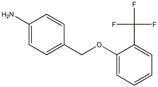 4-{[2-(trifluoromethyl)phenoxy]methyl}aniline Structure