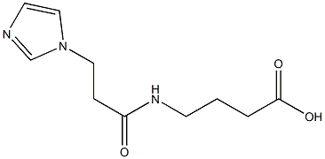4-{[3-(1H-imidazol-1-yl)propanoyl]amino}butanoic acid Structure