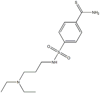 4-{[3-(diethylamino)propyl]sulfamoyl}benzene-1-carbothioamide 구조식 이미지