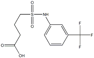 4-{[3-(trifluoromethyl)phenyl]sulfamoyl}butanoic acid 구조식 이미지