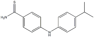 4-{[4-(propan-2-yl)phenyl]amino}benzene-1-carbothioamide Structure