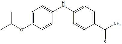 4-{[4-(propan-2-yloxy)phenyl]amino}benzene-1-carbothioamide Structure