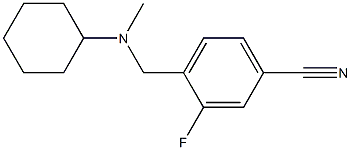 4-{[cyclohexyl(methyl)amino]methyl}-3-fluorobenzonitrile Structure