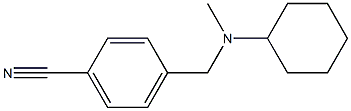 4-{[cyclohexyl(methyl)amino]methyl}benzonitrile Structure