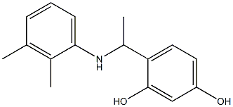 4-{1-[(2,3-dimethylphenyl)amino]ethyl}benzene-1,3-diol Structure