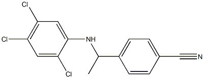 4-{1-[(2,4,5-trichlorophenyl)amino]ethyl}benzonitrile Structure