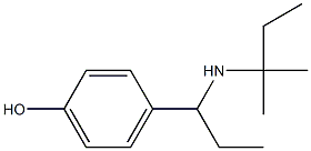 4-{1-[(2-methylbutan-2-yl)amino]propyl}phenol 구조식 이미지