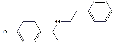 4-{1-[(2-phenylethyl)amino]ethyl}phenol 구조식 이미지
