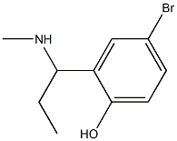 4-bromo-2-[1-(methylamino)propyl]phenol Structure