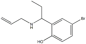 4-bromo-2-[1-(prop-2-en-1-ylamino)propyl]phenol 구조식 이미지