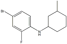 4-bromo-2-fluoro-N-(3-methylcyclohexyl)aniline Structure